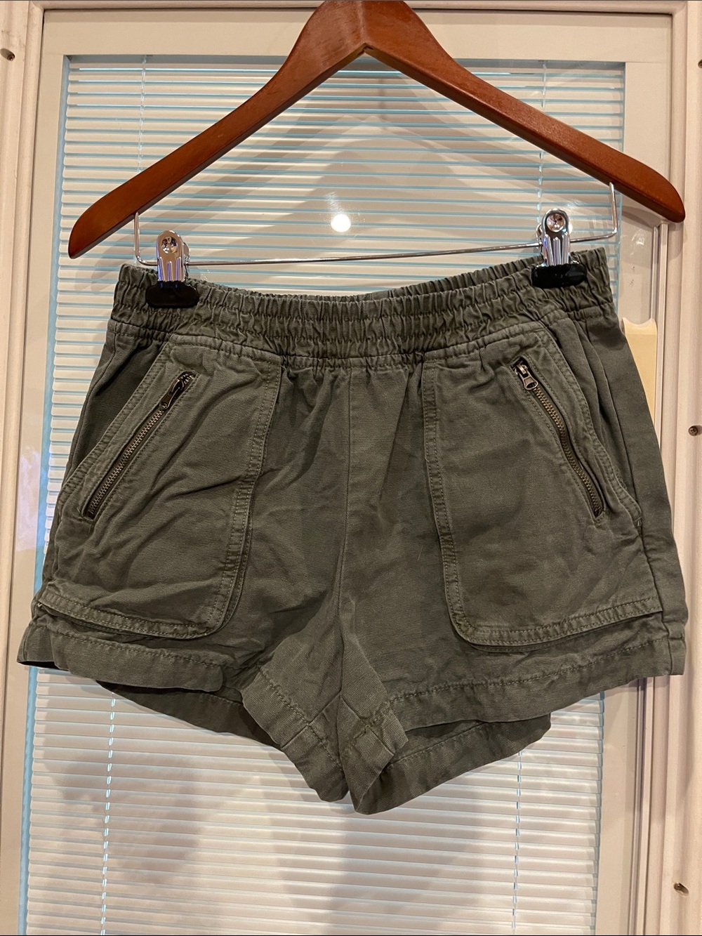 aerie Olive Green Casual Drawstring Athletic Shorts